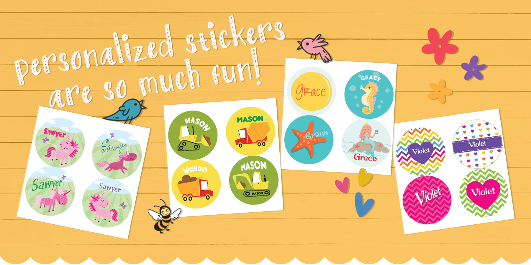 personalized stickers for kids