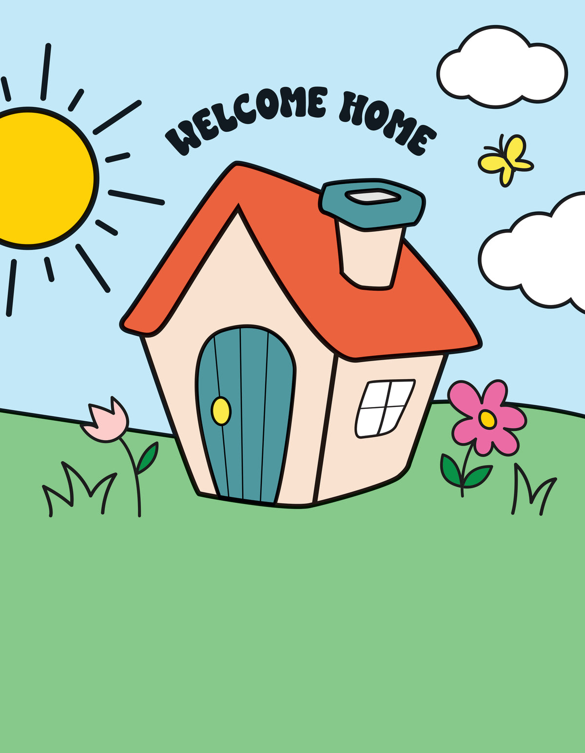 Welcome Home coloring book for realtors.