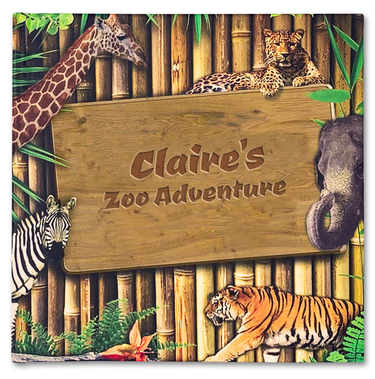 Goes to the zoo personalized book