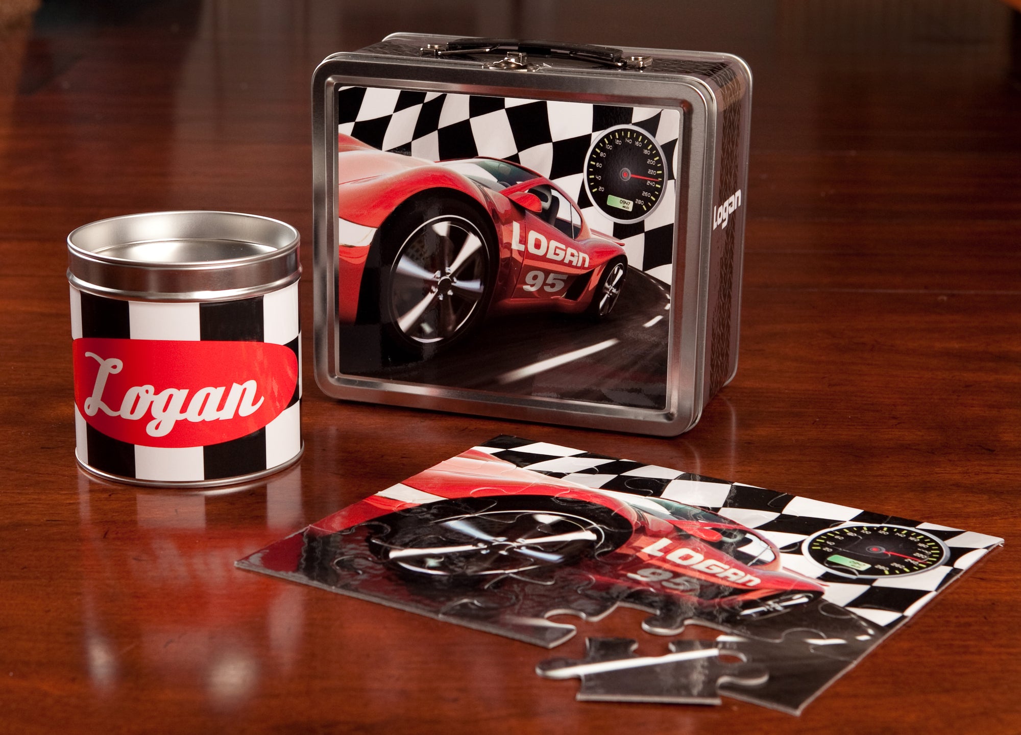 Personalized Race Car Gift Set