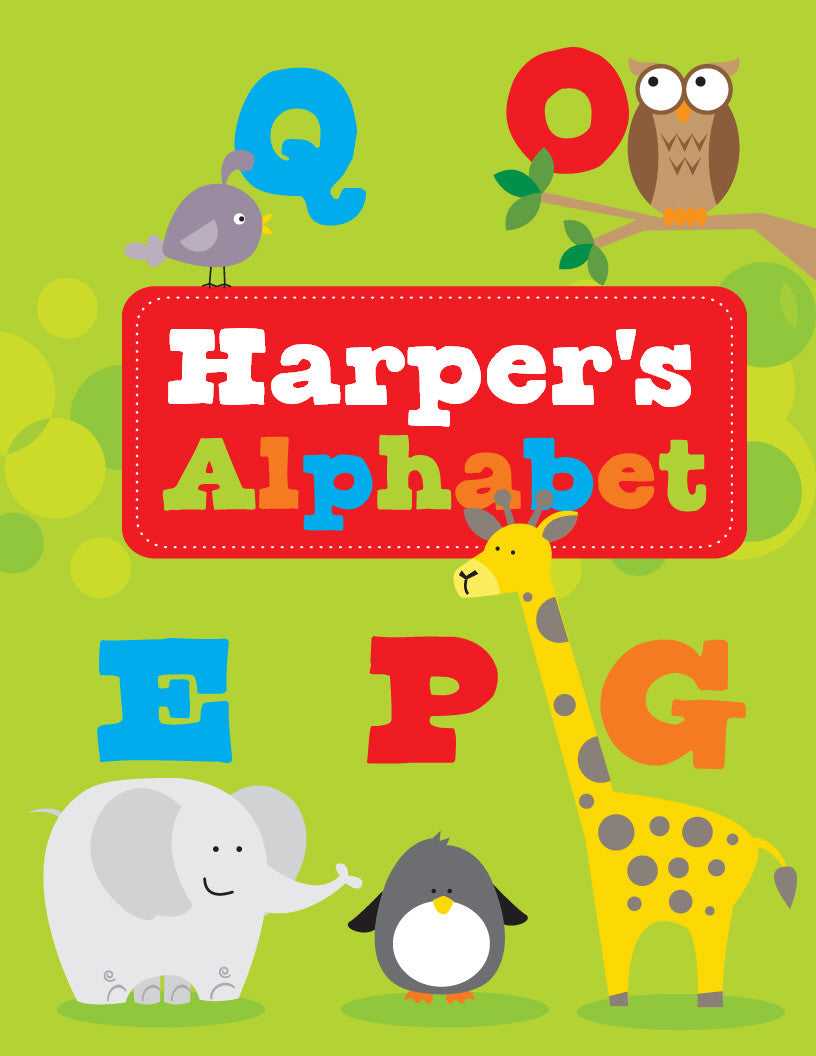 Alphabet Personalized Coloring Book