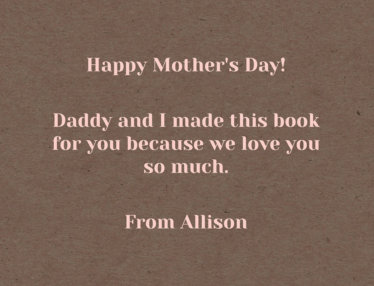 Mother&#39;s Day Photo Book