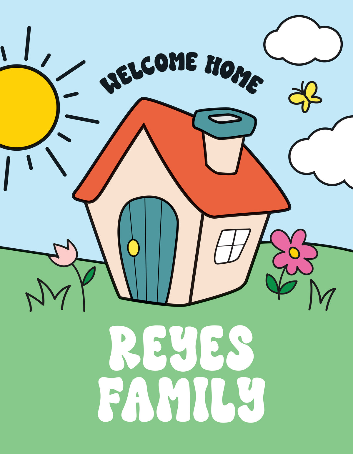 Welcome Home Personalized Coloring Book