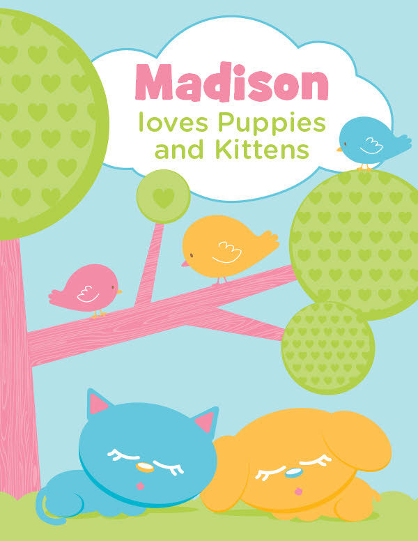 Puppies and Kittens Coloring Book - frecklebox