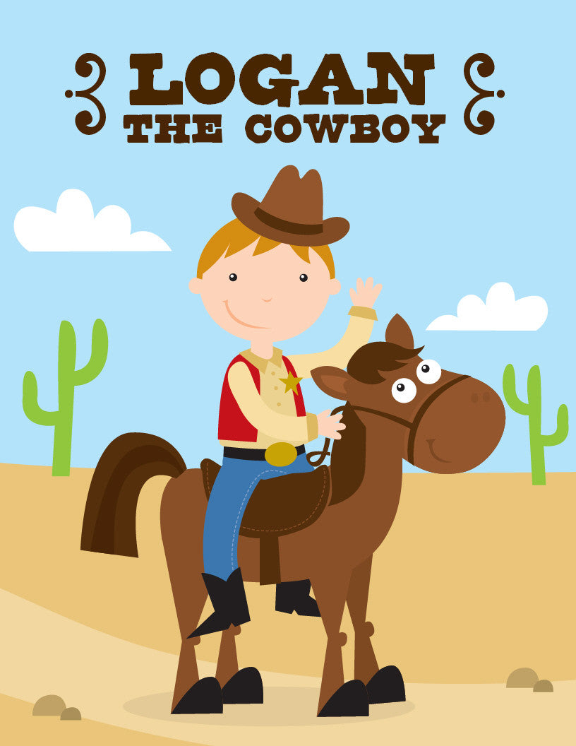 Cowboy Coloring Book - frecklebox