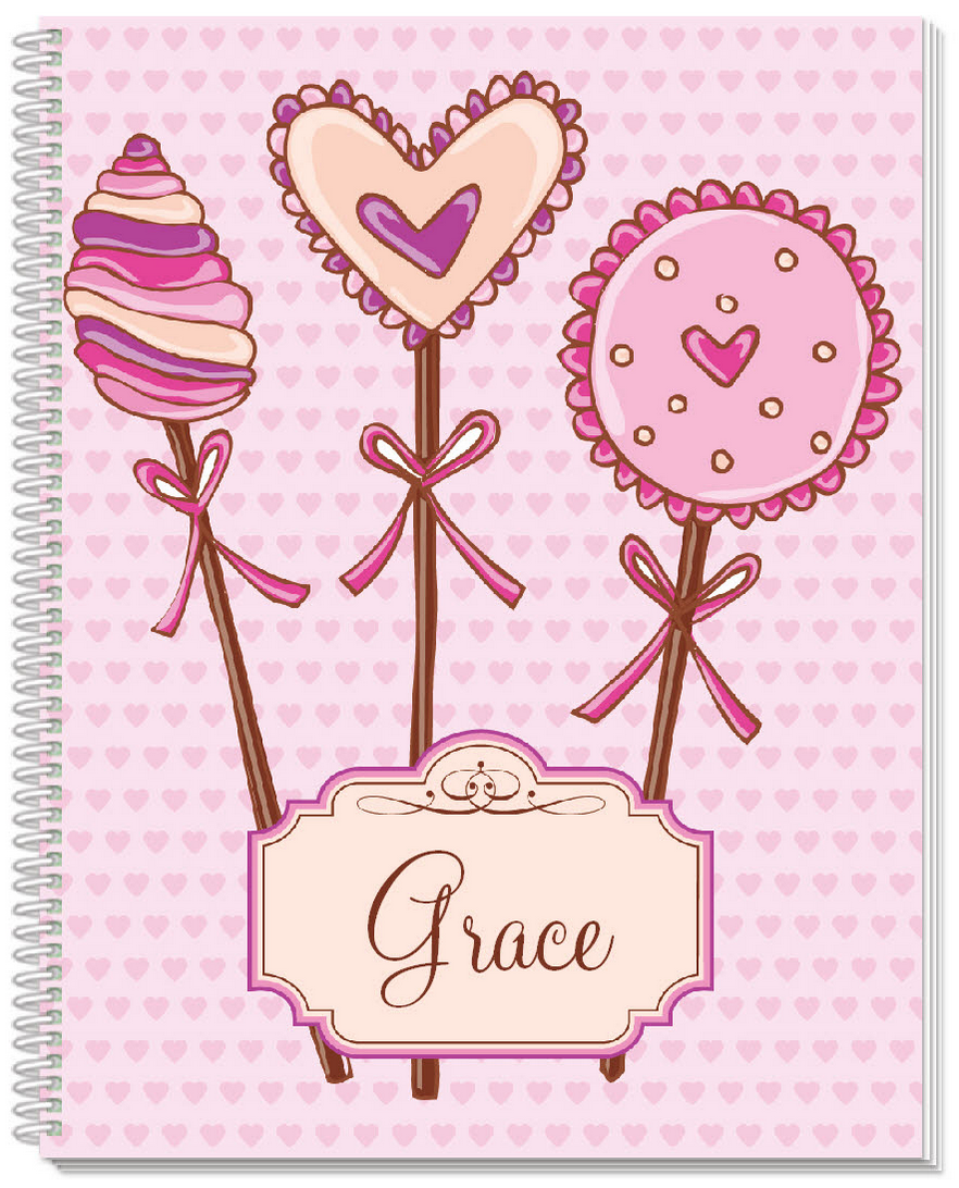 Lollipop Hearts Sketchbook - frecklebox
