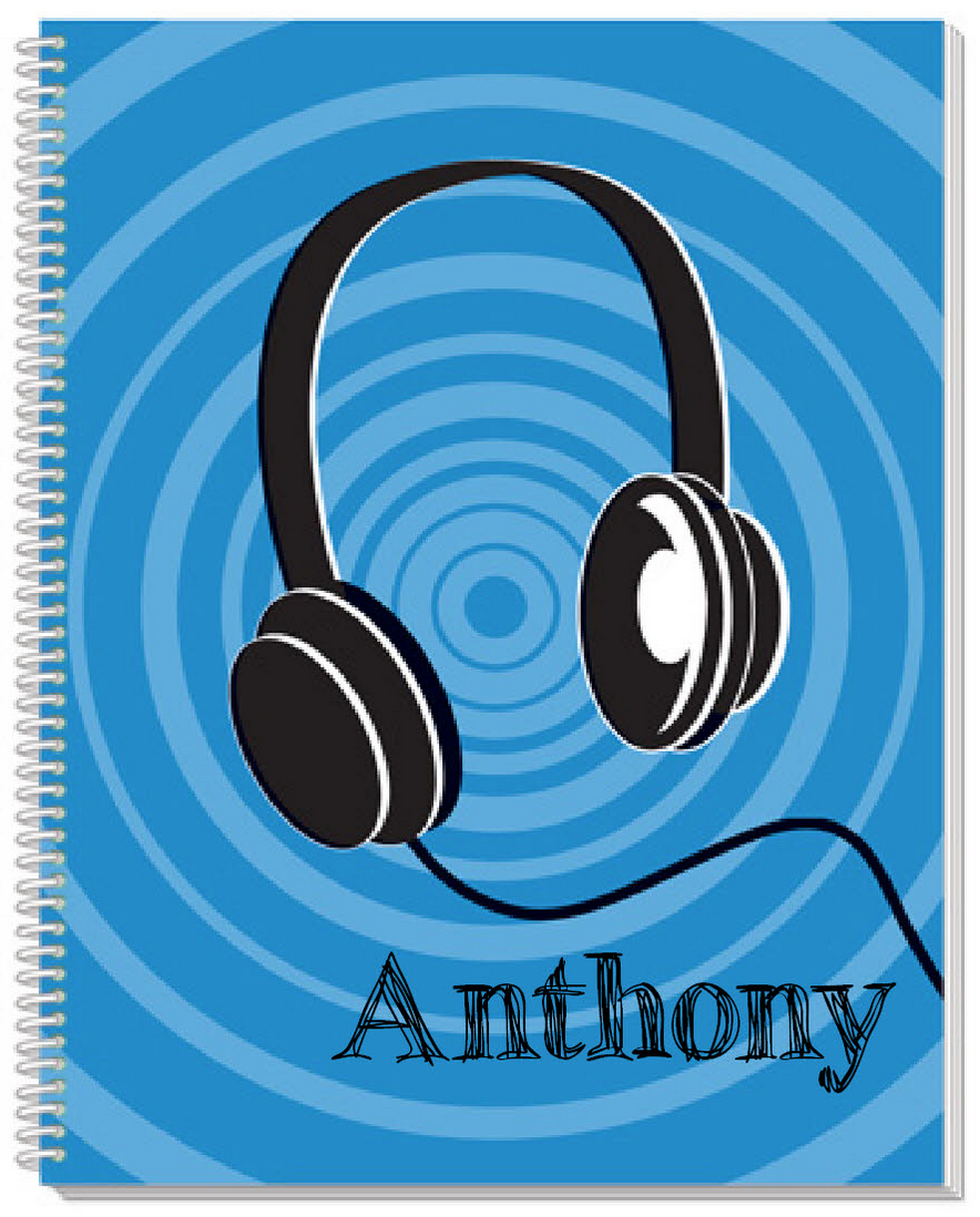 Headphones Sketchbook - frecklebox
