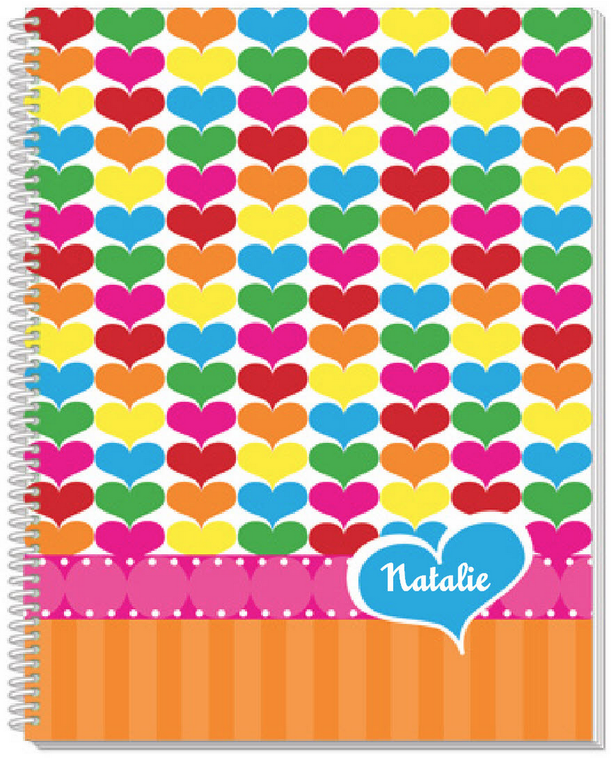 Rainbow Hearts Sketchbook - frecklebox